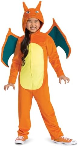 Disguise Pokemon Charizard Costume, Official Pokemon Costume for Kids, X-Large (14-16)