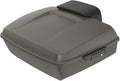 Advanblack Road Glide Tour Trunk Pack Industrial Gray Denim Chopped Tour Trunk Pack Backrest Pad for '97-'25 Harley Touring Road King Street Glide Electra Glide CVO models