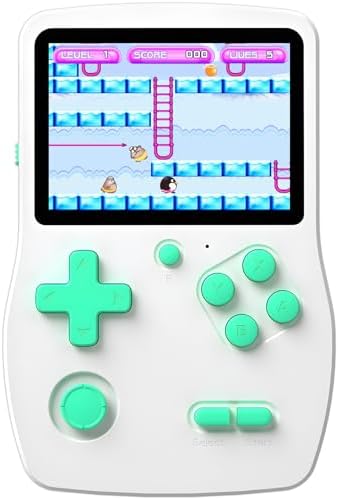 32 Bit Handheld Games for Kids Preloaded 139 Retro Video Games, White