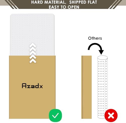 Azadx Heavy Duty Office Chair Mat for Carpet 45" x 53" Hard Material Large