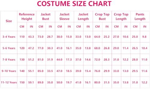 Kids Pop Singer Group Costume Girls Halloween Costumes Cosplay Outfit Set