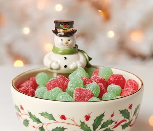 Lenox Holiday Snowman Christmas Candy Bowl