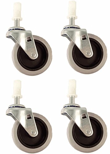 Set of 4-3" Replacement Swivel Casters for use on Mop Buckets