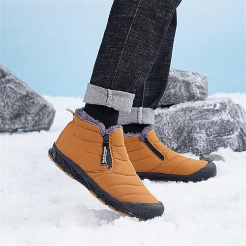 Jakcuz Women Snow Boots Water-resistant Side Zipper