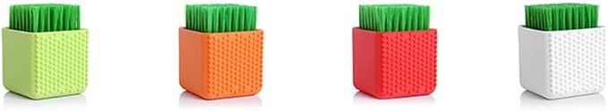 Silicone Laundry Brush, Soft Bristle Cleaning Brush,Multipurpose Scrubbing Brush (Orange)