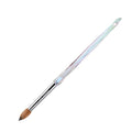 MakarttPro Kolinsky Acrylic Nail Brush #12 – 100% Pure Kolinsky Hair for Acrylic Powder & EMA Monomer, Professional Nail Brush with Superior Liquid Retention, Anti-Clogging, for Nail Techs & Beginners