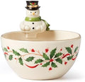 Lenox Holiday Snowman Christmas Candy Bowl