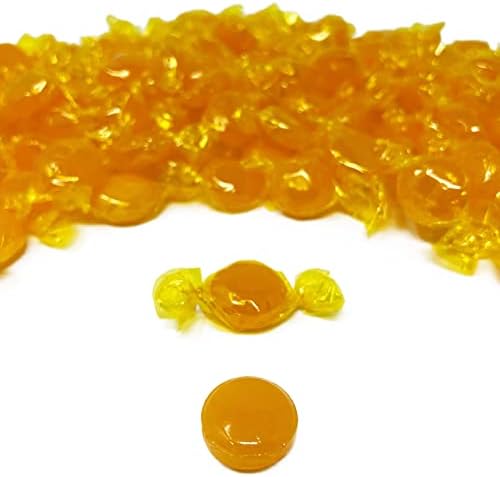Butterscotch Hard Candy, Individually Wrapped Disks, 3 lb Bag