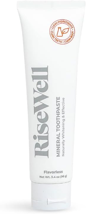 Mineral Unflavored Toothpaste for Adults w/Hydroxyapatite & Xylitol, 3.4Oz | Flavorless Toothpaste for Adults, Made in the USA Natural Teeth Whitening, SLS Free Toothpastes, Made by Dentists Oral Care