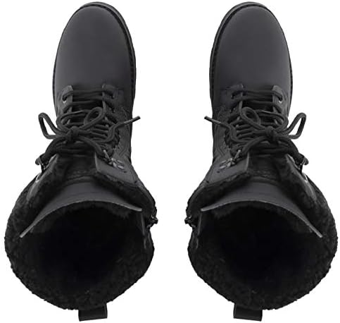 POLAR Womens Faux Fur Warm Thermal Waterproof Outdoor Walking Snow Winter Rubber Sole Calf Boots
