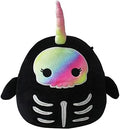 Squishmallow Official Kellytoy Halloween Squishy Soft Plush Toy Animals (Bufinda Narwhal Skelelton, 12 Inch)