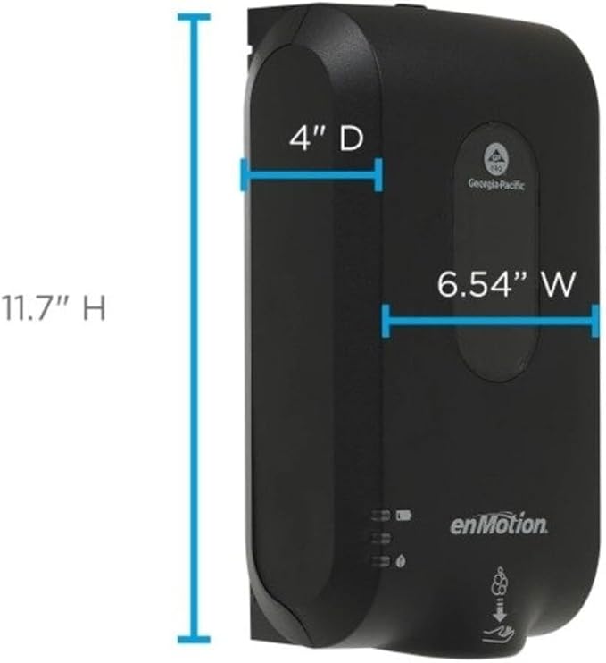 GP enMotion Gen2 Automated Touchless Soap & Sanitizer Dispenser, Black 52057