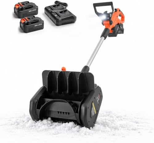 VEVOR Electric Snow Shovel 40V 13.5" Battery-Powered Cordless Snow Blower