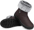 TEMOFON Women Snow Boots Waterproof: Fur Lined Warm Winter Ankle Booties