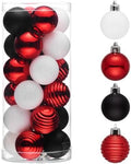 Valery Madelyn Small Christmas Tree Decorations Ball Ornaments 24ct 1.57"