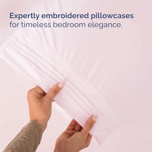 Full Size 4 Piece Sheet Set - Breathable & Cooling Sheets - Lavender Pink