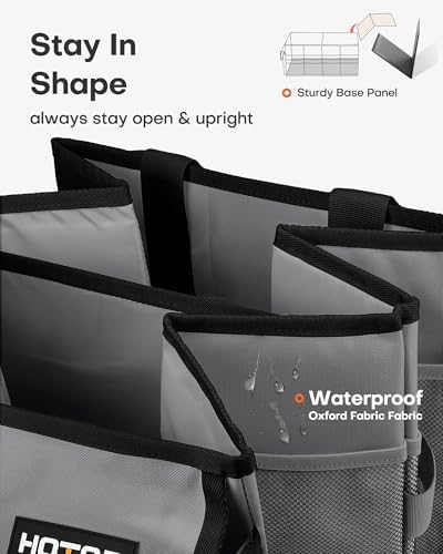 HOTOR Trunk Organizer - Foldable Car Organizer for SUVs & Sedans Storage