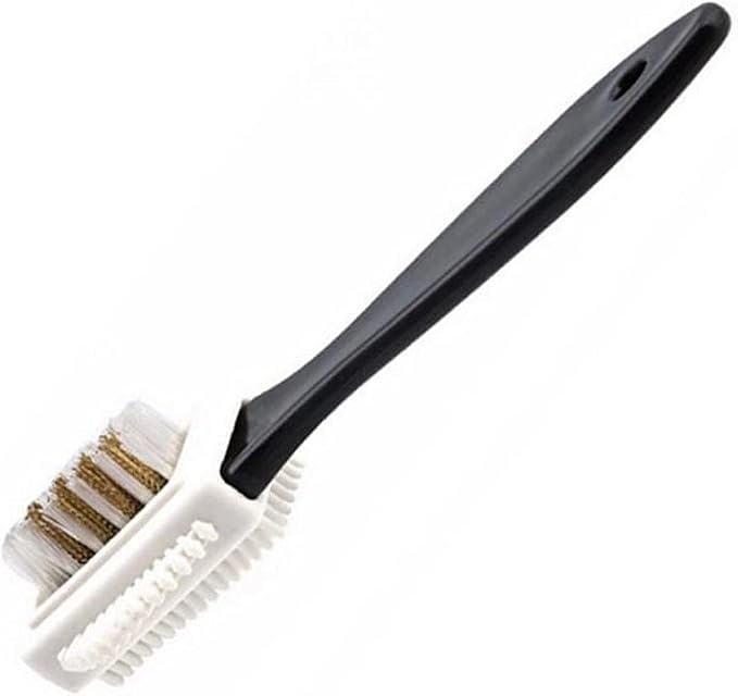 VIDI 3-Sided Shoe Brush Cleaning Shoes Renovation Care Fit for Suede Nubuck Black Boots