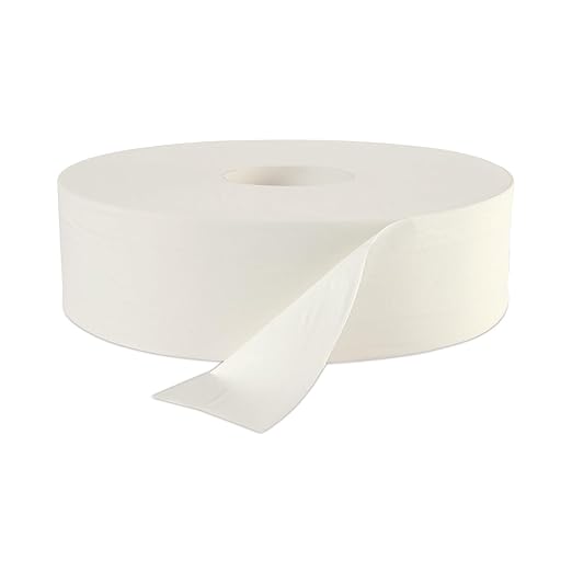 Boardwalk BWK 6102 2000' Length, 12" Width 2-Ply JRT Sr Roll Toilet Tissue