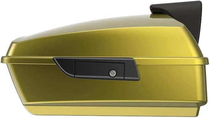 Advanblack Road Glide Tour Trunk Pack Eagle Eye Yellow Chopped Tour Trunk Pack Backrest Pad for '97-'25 Harley Touring Road King Street Glide Electra Glide CVO models