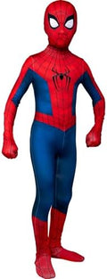 MARVEL Spider-Man Brand New Day Official Youth Zentai Halloween Costume-Deluxe Two-Way Stretch Spandex with Zippers Openings