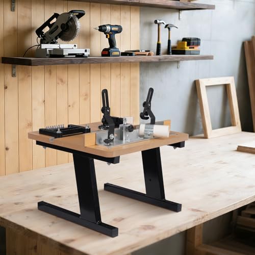Router Table with Stand and Adjustable Fence, MDF Router Table,Benchtop Precise Routing Table Craftsman Tool for Woodworking