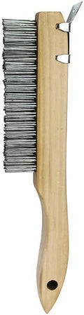 12-Pack of 4 x 16 Row Premier 416SC Z-Pro Shoe Handle Wire Brush with Scraper