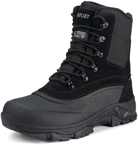 Men's Insulated Winter Snow Boots Waterproof