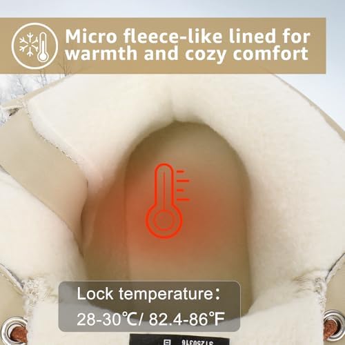STQ Duck Boots for Women Waterproof Winter Boots Insulated Snow Boots