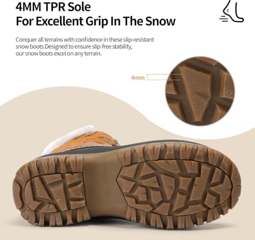Women Winter Snow Boots | Waterproof Shell | Warm Duck Boots