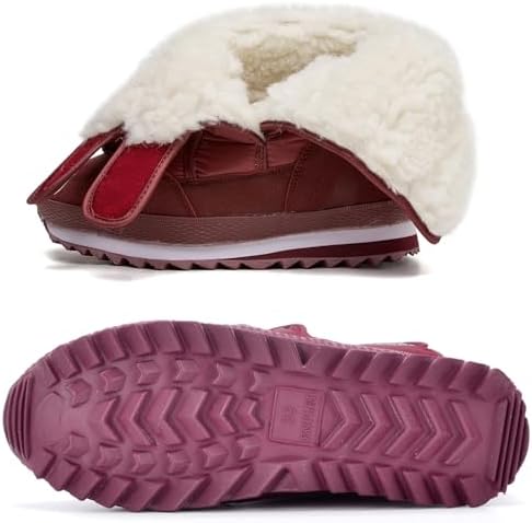 DADAWEN Women's Waterproof Frosty Snow Boot