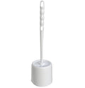 SPARTA 16-Inch Bowl Brush with Caddy, Toilet Bowl Cleaning Brush with Polypropylene Bristles and Storage Holder, White