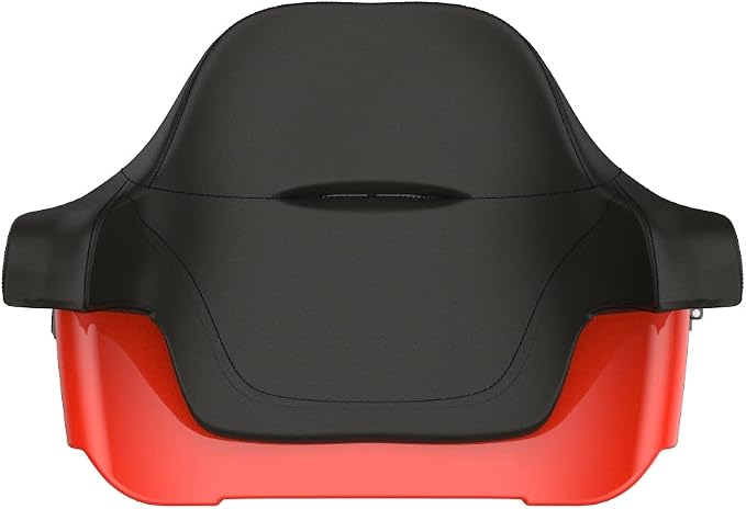 Advanblack Road Glide Tour Trunk Pack Laguna Orange King Tour Trunk Pack Luggage +Wrap-Around Backrest Pad for '97-'25 Harley Touring Road King Street Glide Electra Glide CVO models