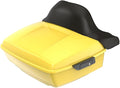 Advanblack Road Glide Tour Trunk Pack Industrial Yellow King Tour Trunk Pack Luggage +Wrap-Around Backrest Pad for '97-'25 Harley Touring Road King Street Glide Electra Glide CVO models