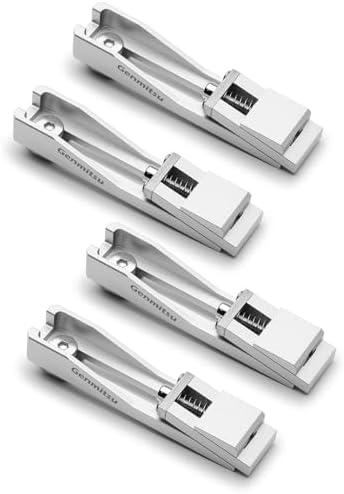 Genmitsu Upgrade CNC Router Vise Clamp for Large Woodworking & Metalworking Project, Low Profile Aluminum Toe Clamp, Size 4.2" x 0.9" x 0.6" (106mm x 22mm x 15mm), 4PCS
