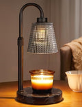 Marble Black Candle Warmer Lamp with Timer Home Decor Gifts for Women