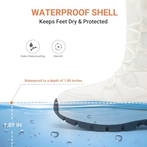 DREAM PAIRS Waterproof Winter Snow Boots Women