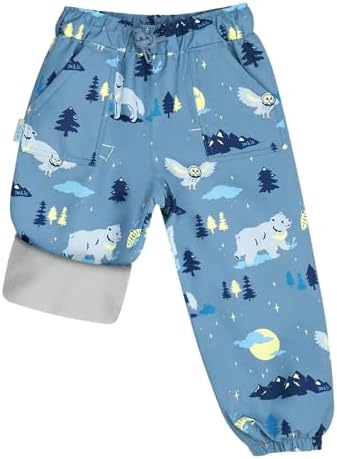 JAN & JUL Cozy-Dry Rain & Snow Pants for Toddlers