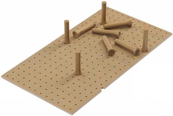 Dowell 4-Piece Wooden Pegs for Pegboard -Drawer Organizer – Adjustable to Fit of Various Sizes, Customizable Storage for Pots, Pans, and Plates-4007 PEG -4Pack(PEG4)