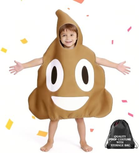 Poop costume for kids, Hilarious Halloween Costumes for Kids - Standout Outfit for Cosplay/Themed Parties/Performances//Family Holiday Gatherings