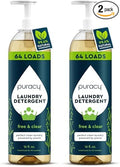 Puracy Laundry Detergent - Enzyme-Powered Liquid Laundry Detergent Concentrate, Natural Laundry Detergent Seen on TikTok, Non-Toxic (Free & Clear, 16 fl oz, 64 Loads) (Pack of 2)
