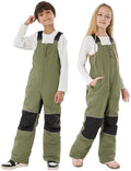 GSOU SNOW Kids Snow Bibs Girls Boys Snow Pants Ski Bibs Overalls(3-16Years)