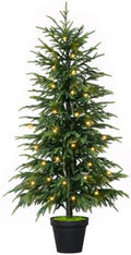 4FT Christmas Tree with Light, Norfolk Pine Tree Decor for Xmas
