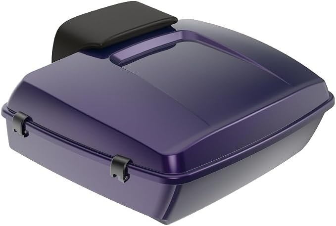 Advanblack 2025 RG Tour Trunk Pack Mystic Shift Chopped Tour Trunk Pack Backrest Pad for '97-'25 Harley Touring Road King Street Glide Electra Glide CVO models