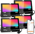 MELPO LED Flood Light Outdoor 50W, 500W Equivalent RGB Landscape Lighting