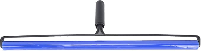 GOWENIC Static Dust Removal Roller, Sticky Blue Silicone Soft Cleaner Roller with Black Handle for Lint Pet Hair Lint Reusable Carpet Fabric (24 inch)