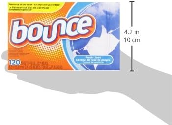 Bounce Fresh Linen Scented Fabric Softener Dryer Sheets, 120 Count (Pack of 2)