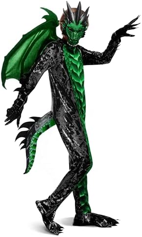 Spooktacular Creations Halloween Kid Dragon Costume, Boys Dragon Wings, Tail and Mask Set for Halloween Dress Up