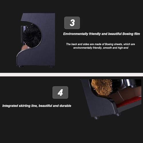 Automatic Electric Shoe Shine Polisher, Spherical Brush Shoe Care Machine for Home & Commercial Scenes