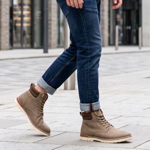 Vostey Men's Hiking Boots Waterproof Casual Chukka Boots for Men